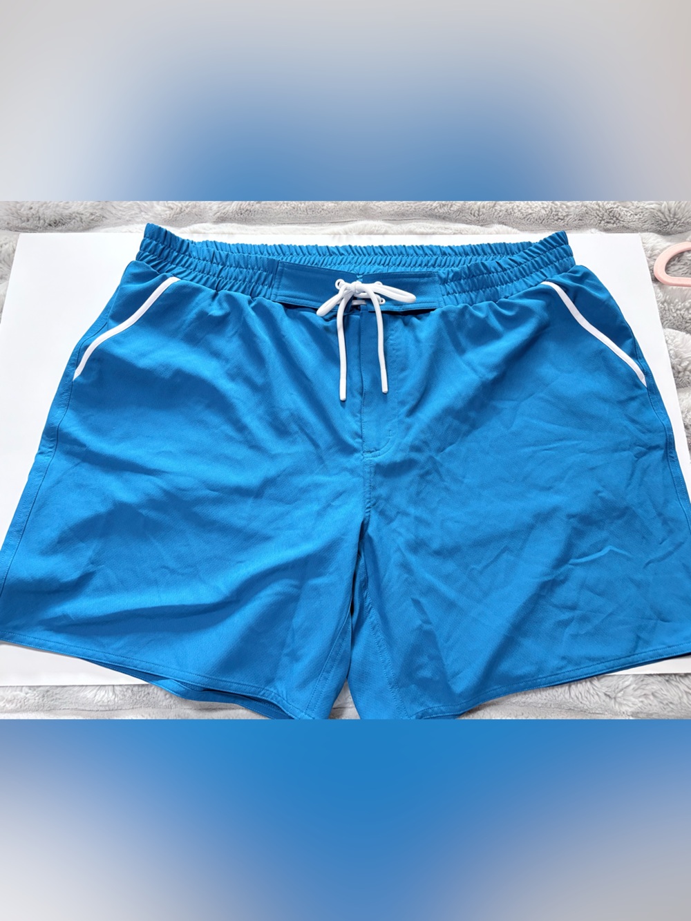 Tomboyx Blue Quick-Dry Swim Shorts with Drawstring, zipper and pockets!  size 3x